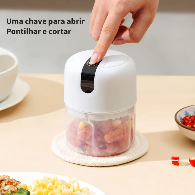 Mini Processador De Alimentos Elétrico 250ml