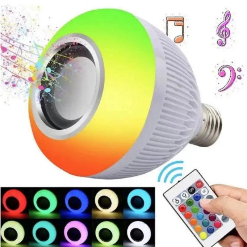 Lampada Led musical com Bluetooth Caixa de Som